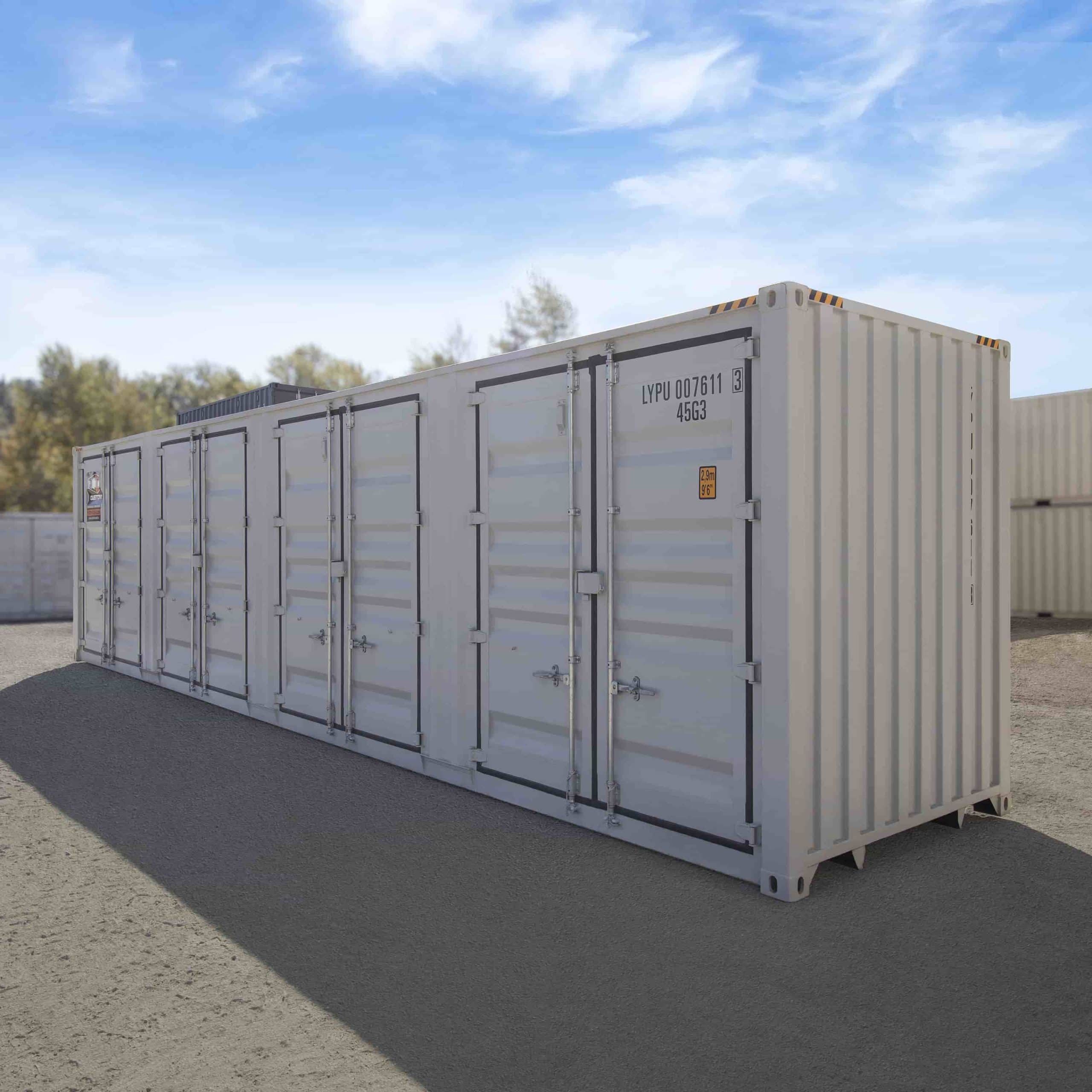 40&rsquo;HC New (1-trip) Shipping Container with 4 x Side Doors - Tupcan Pty Ltd