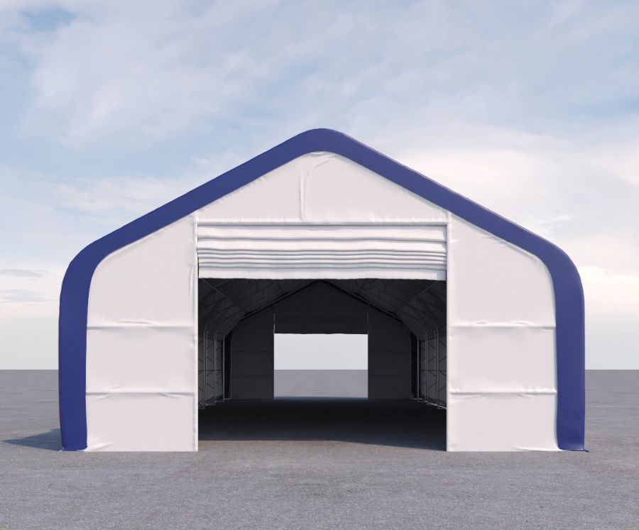 Dual Truss Storage Shelter (30&prime; x 80&prime; x 20&prime;) - Tupcan Pty Ltd