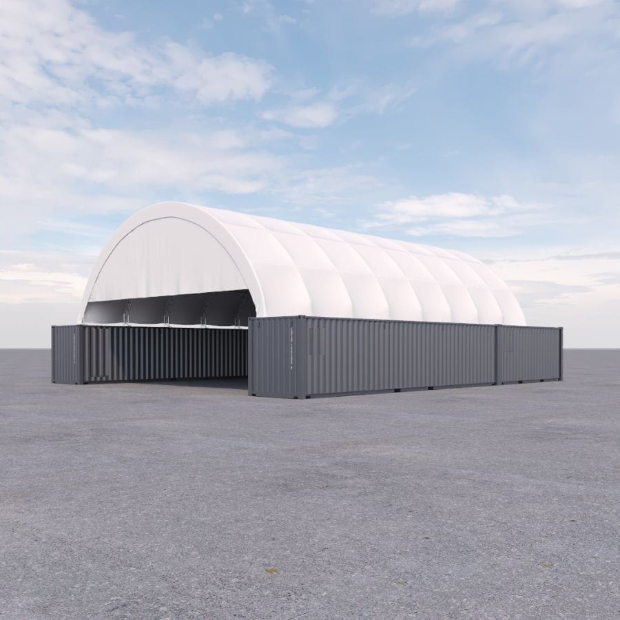 40&rsquo; x 60&rsquo; Container Shelter - Tupcan Pty Ltd