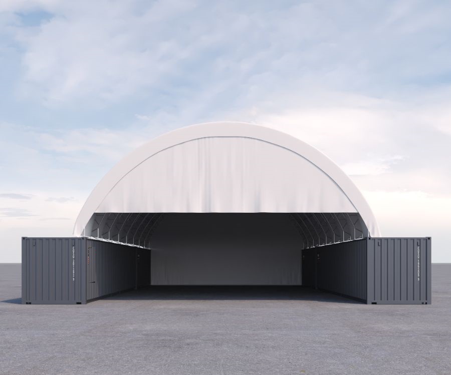 40&rsquo; x 60&rsquo; Container Shelter - Tupcan Pty Ltd