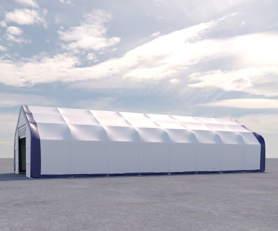 Dual Truss Storage Shelter (30&prime; x 80&prime; x 20&prime;) - Tupcan Pty Ltd