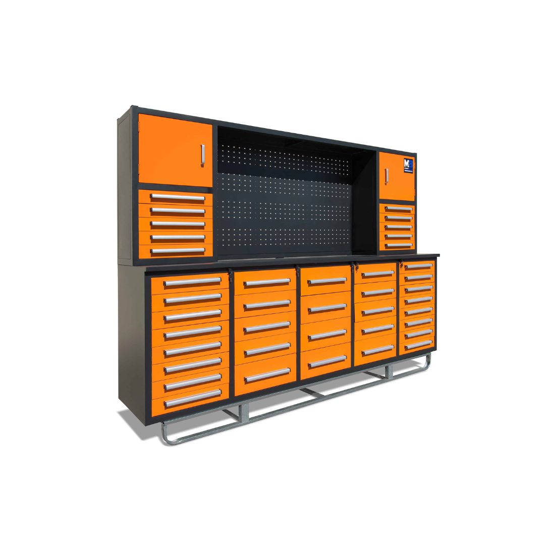 M&B | 10&rsquo; Workbench Cabinet with 40 Drawers - Tupcan Pty Ltd